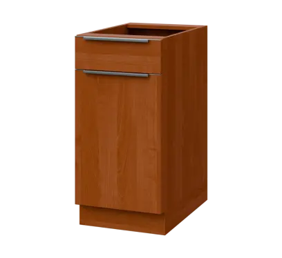 SIS - 4DZ spodní skříňka, 1-dveřová, 1-zásuvková, levá, 870x400x600, olše jantar